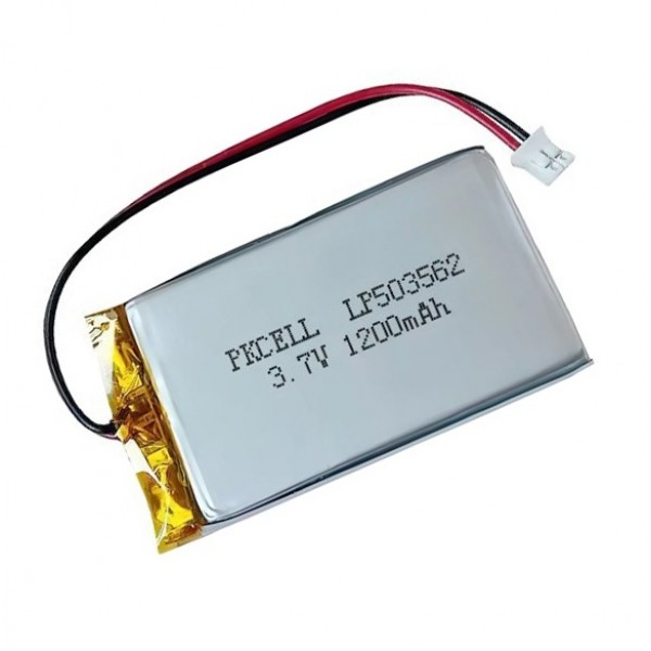 PKCELL Li-Po Battery 3.7V 1200mAh - JST-PH - LP503562