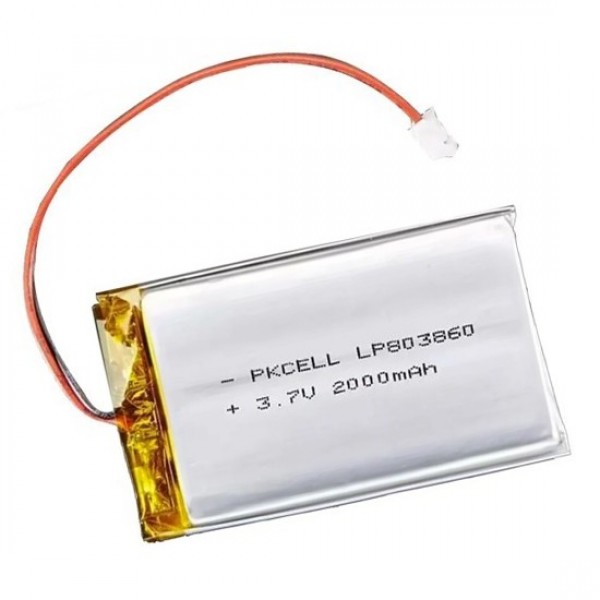 PKCELL Li-Po Battery 3.7V 2000mAh - JST-PH - LP803860