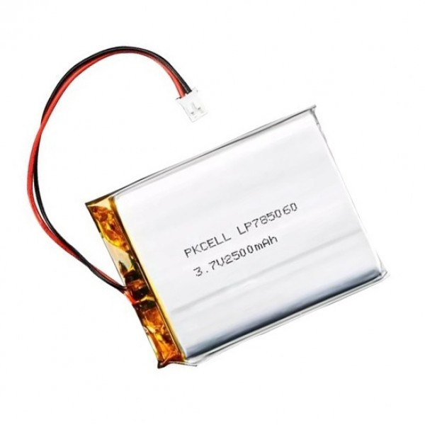 PKCELL Li-Po Batterij 3.7V 2500mAh - JST-PH - LP785060