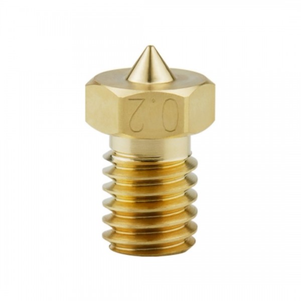 Premium Nozzle - 0.2mm - Brass - E3D V5-V6 Compatible