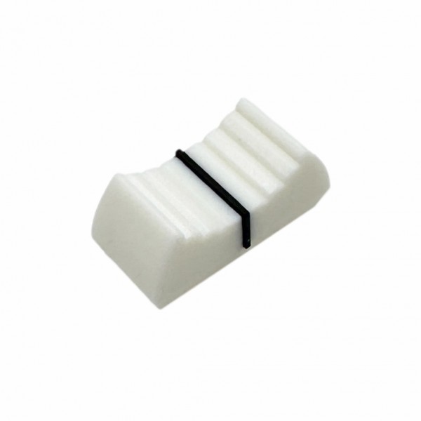 Slide Potentiometer Knob White-Black - 4mm