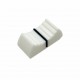 Slide Potentiometer Knob White-Black - 4mm
