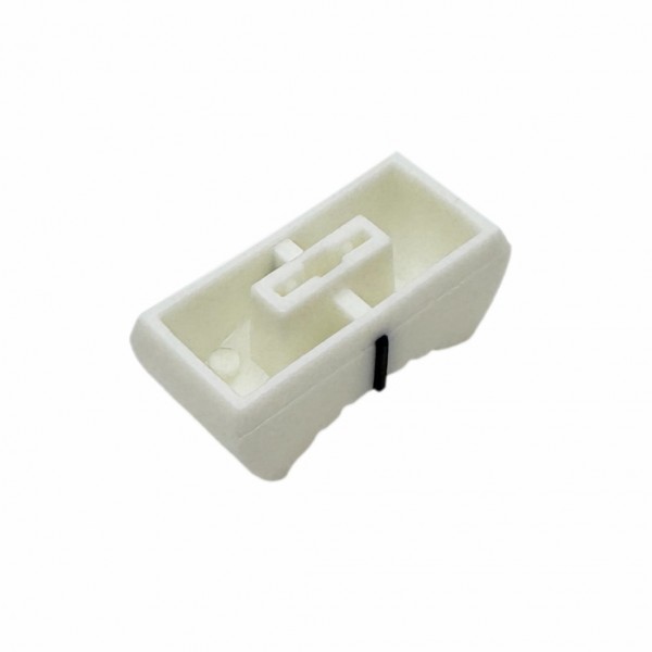 Slide Potentiometer Knob White-Black - 4mm