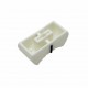 Slide Potentiometer Knob White-Black - 4mm