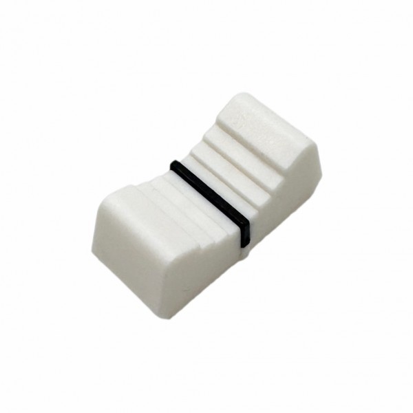 Slide Potentiometer Knob White-Black - 8mm