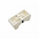 Slide Potentiometer Knob White-Black - 8mm