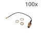 SMA Female to IPEX-uFL Female Cable - 10cm - 100 pieces