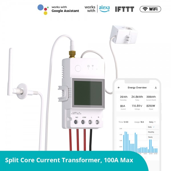 Sonoff POW Ring - POWCT - Wi-Fi Switch with Non-contact Current Transformer