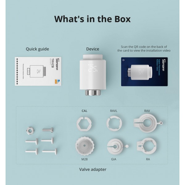Sonoff TRVZB - Thermostatische Radiatorkraan - Zigbee