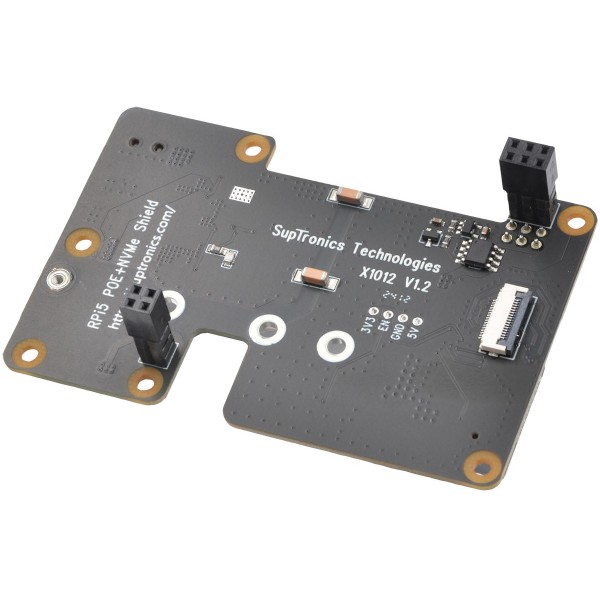SupTronics X1012 PoE en PCIe naar M.2 HAT - voor NVMe SSD - voor Raspberry Pi 5 SupTronics X1012 PoE en PCIe naar M.2 HAT - voor NVMe SSD - voor Raspberry Pi 5