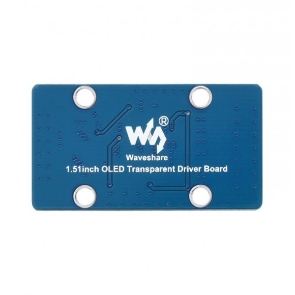 Waveshare 1.51 inch Transparent OLED Display 128*64 pixels - Blue - SPI