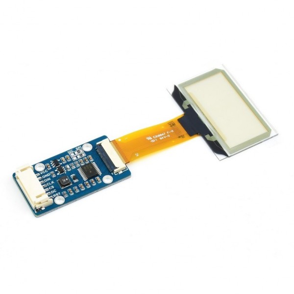 Waveshare 1.51 inch Transparent OLED Display 128*64 pixels - Blue - SPI