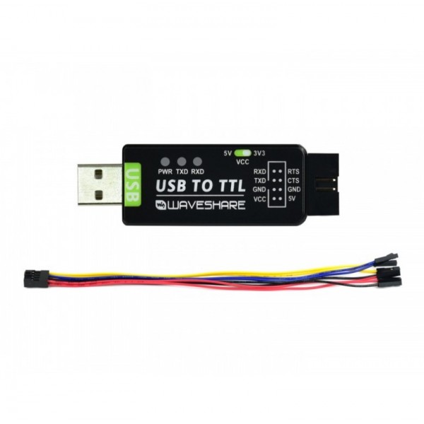 Waveshare Industriële TTL USB naar Serieel Converter - FT232RL