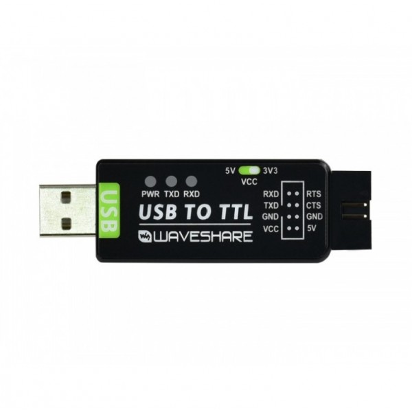 Waveshare Industriële TTL USB naar Serieel Converter - FT232RL