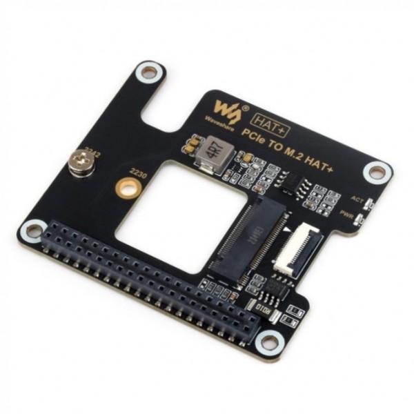 Waveshare PCIe naar M.2 HAT - voor NVMe SSD - voor Raspberry Pi 5