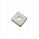 XMP Neodymium Magnet 15x15x4mm - with 4.5mm Countersunk Mounting Holes - N35
