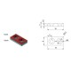 XMP Neodymium Magnet 16x8x3mm - with 3.2mm Countersunk Mounting Holes - N52