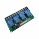 24V Relais Module - 4 Kanalen - Hoog-actief of Laag-actief - 30A