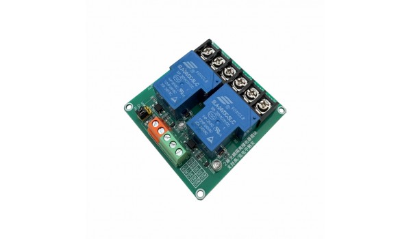 24V Relais Module - 2 Kanalen - Hoog-actief of Laag-actief - 30A