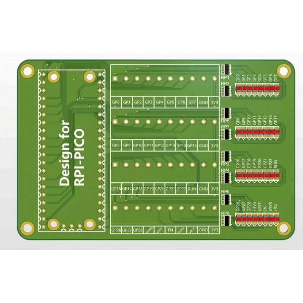 52Pi Schroefterminal Uitbreidingsboard - voor Raspberry Pi Pico