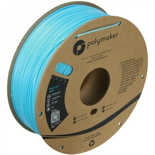 Polymaker PolyLite ABS Filament 1.75mm - 1kg - Light Blue