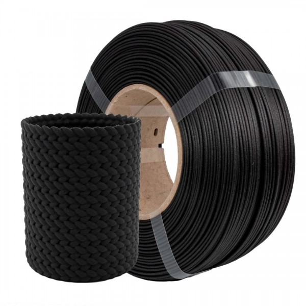 AzureFilm Refill PLA LumberLay Filament 1.75mm - 750g - Black Ebony
