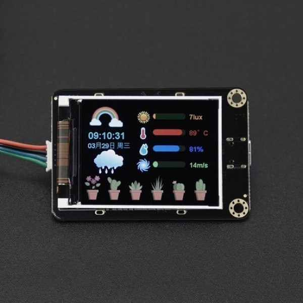 DFRobot Gravity 2.0 inch IPS-TFT Display - 320*240 Pixels - I2C en UART