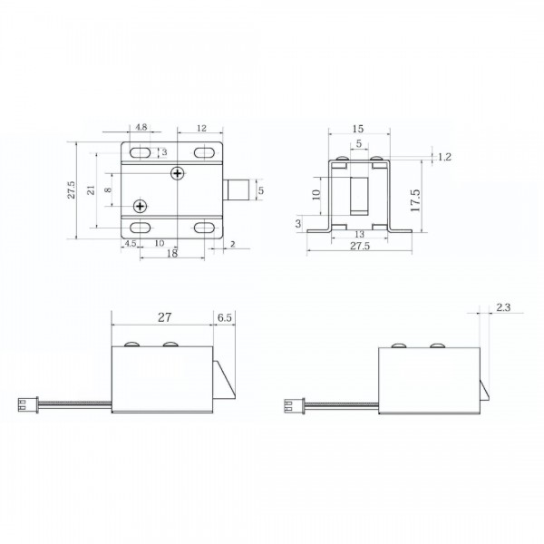 Deur Solenoid - LY-031 - 6V DC - Type A