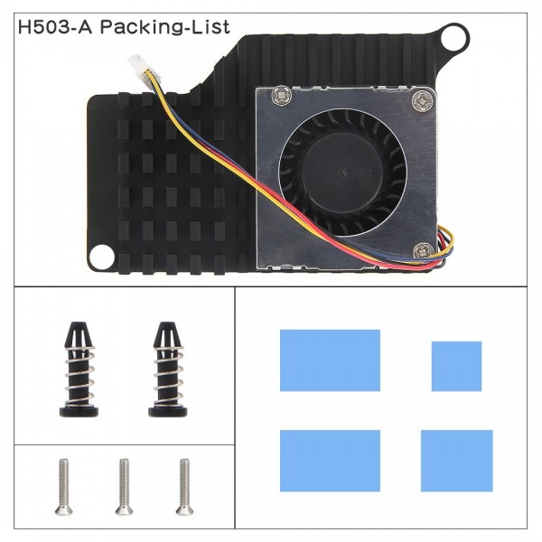 Geekworm H503 Actieve Koeler - Heatsink en PWM Ventilator - voor Raspberry Pi 5