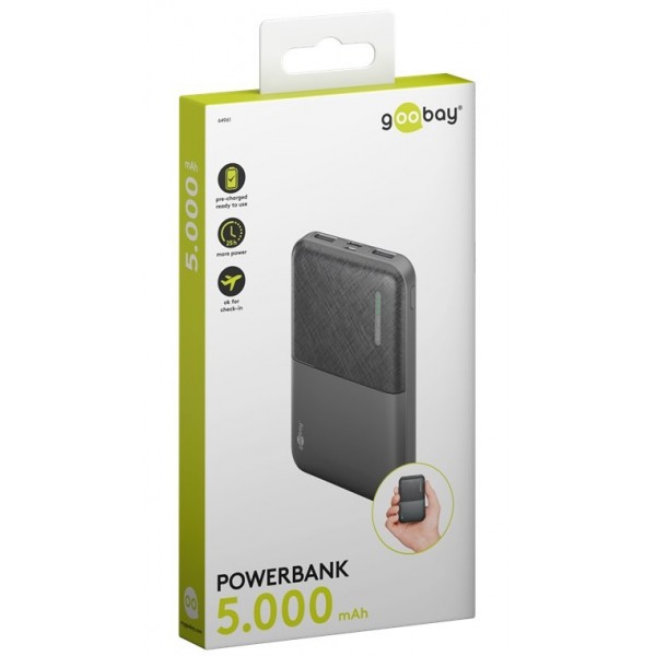 Goobay 64961 Powerbank 5.000mAh