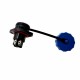 LD16 Female Waterproof Panel Mount Connector 2p - 2 Mounting Holes