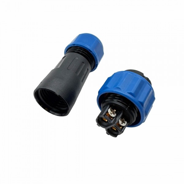LD16 Male Waterproof Cable Connector 2p