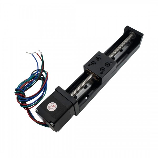 Linear Guide Stepper Motor - 100mm - 5kg - 0.6A - NEMA14