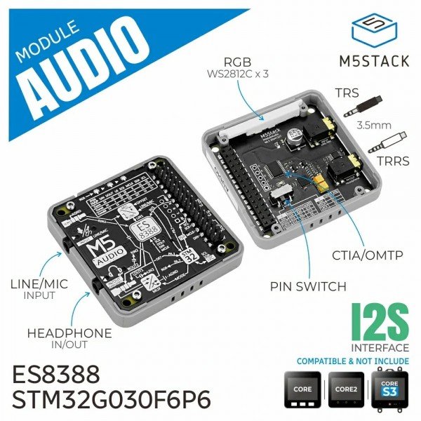 M5Stack Audio Module - voor M5Core