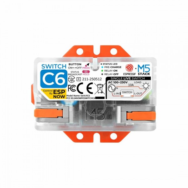 M5Stack SwitchC6 - ESP-NOW Switch - 10A