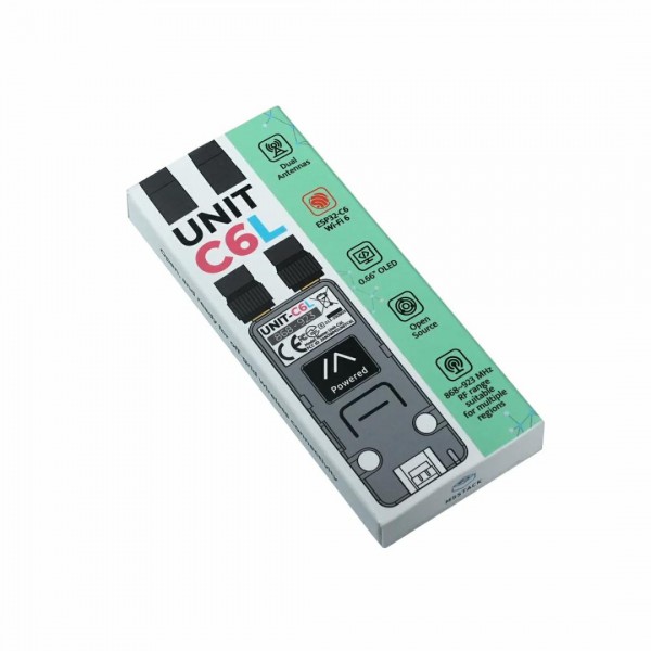 M5Stack C6L Unit - ESP32-C6 - SX1262 868MHz LoRa - 0.66 inch OLED Display