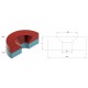 XMP Neodymium Magnet 15x5mm - with 4mm Countersunk Mounting Hole - N35