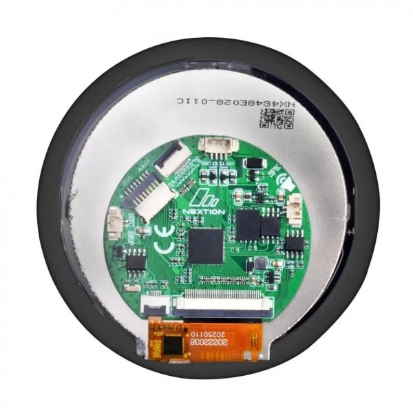 Nextion Edge NX4848E028-011C Round HMI Display 2.8 Inch 480x480 with Capacitive Touchscreen