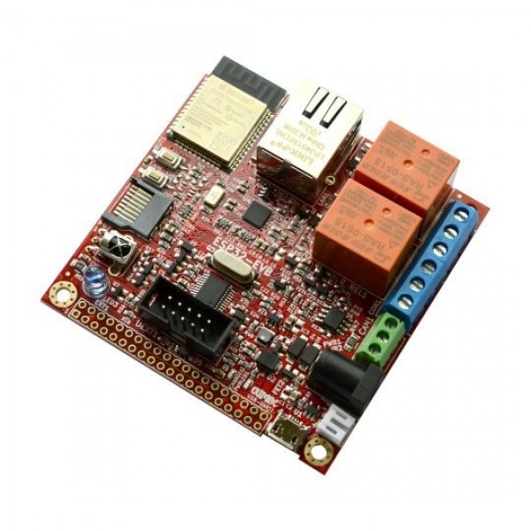 Olimex ESP32-EVB Development Board - with 2 Relays Olimex ESP32-EVB Development Board - with 2 Relays