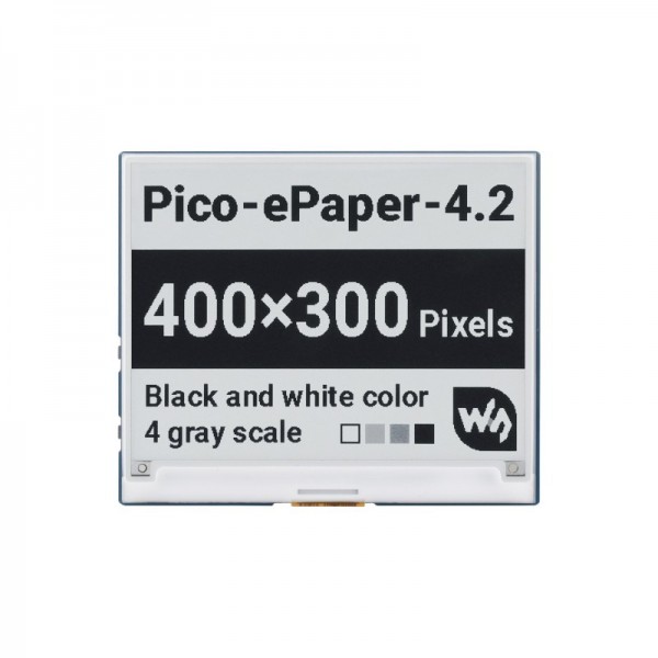 Waveshare 4.2 inch SPI E-Ink E-Paper Display - voor Raspberry Pi Pico
