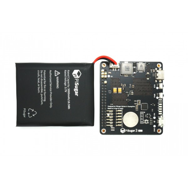 PiSugar 3 Plus UPS Batterij Module - voor Raspberry Pi