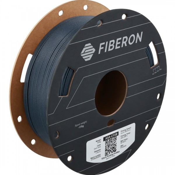 Polymaker Fiberon ASA-CF08 Filament 1.75mm - 0.5kg - Donkergrijs