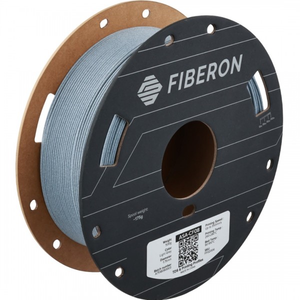 Polymaker Fiberon ASA-CF08 Filament 1.75mm - 0.5kg - Lichtgrijs