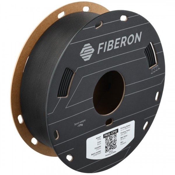 Polymaker Fiberon PA12-CF10 Filament 1.75mm - 0.5kg - Zwart