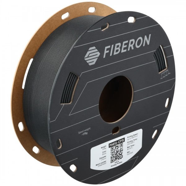 Polymaker Fiberon PA612-CF15 Filament 1.75mm - 0.5kg - Zwart