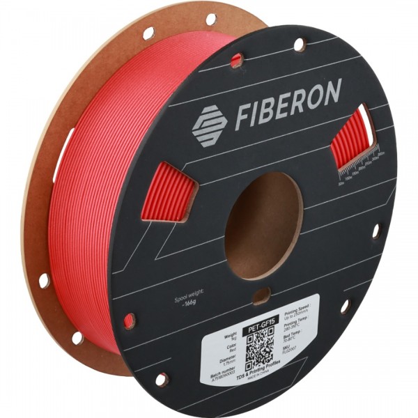 Polymaker Fiberon PET-GF15 Filament 1.75mm - 1kg - Red Polymaker Fiberon PET-GF15 Filament 1.75mm - 1kg - Red