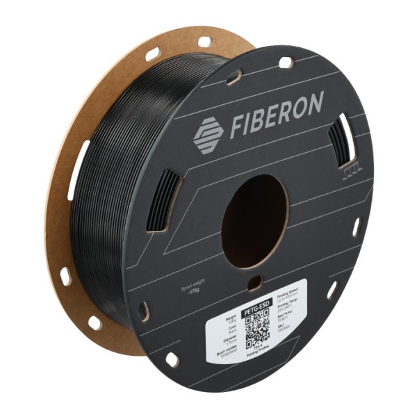 Polymaker Fiberon PETG-ESD Filament 1.75mm - 0.5kg - Zwart