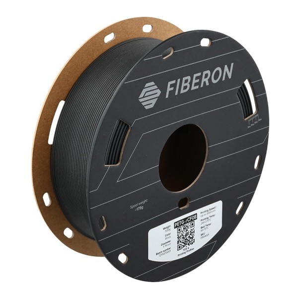 Polymaker Fiberon PETG-rCF08 Filament 1.75mm - 0.5kg - Zwart