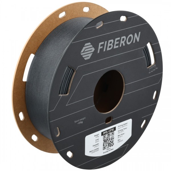 Polymaker Fiberon PPS-CF10 Filament 1.75mm - 0.5kg - Zwart