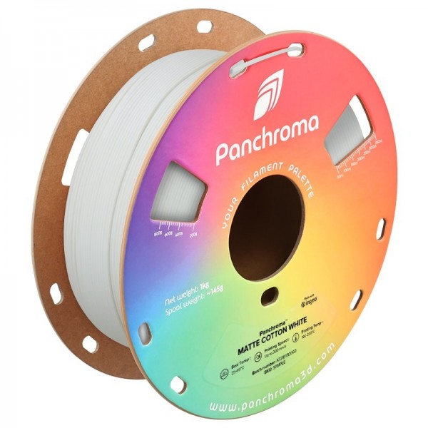 Polymaker Panchroma Mat PLA Filament 1.75mm - 1kg - Katoen Wit